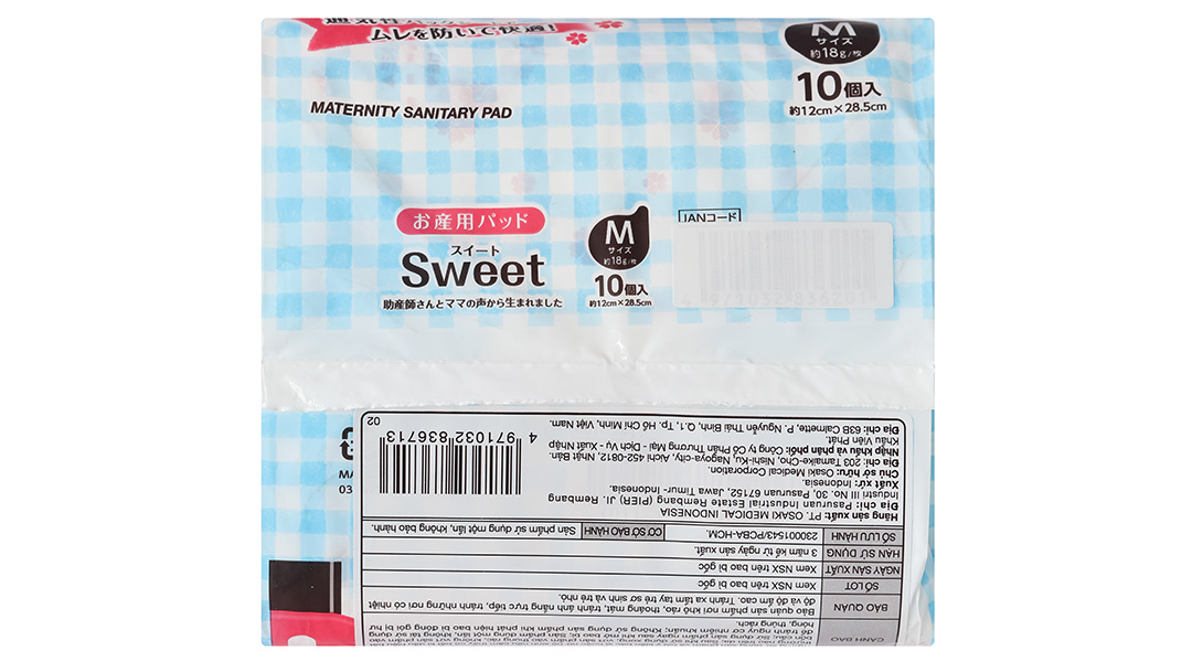 Miếng lót sản phụ Sweet Dacco size L gói 5 miếng - 15